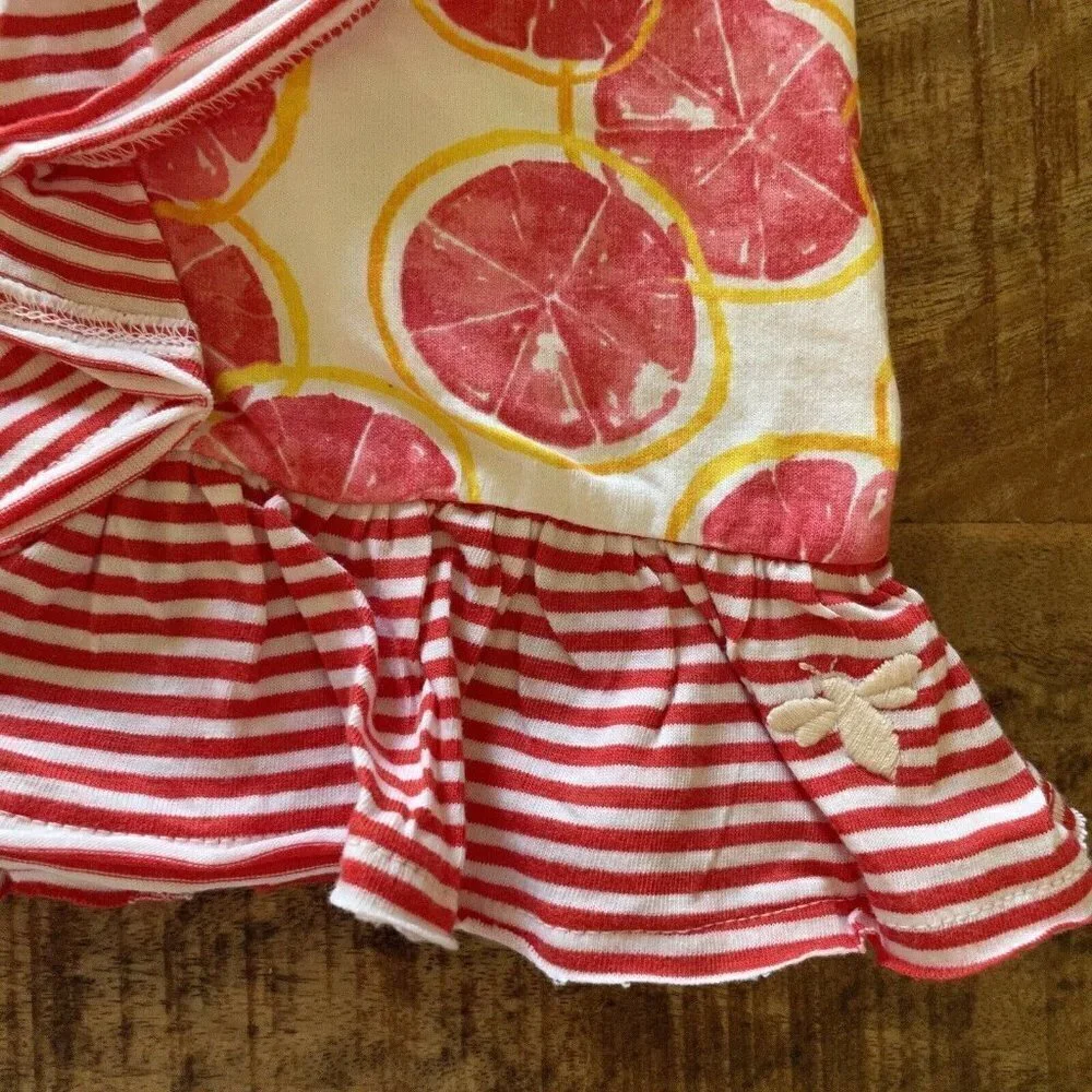 Burt’s Bees Baby Girl  Dress  Pink Red size 3-6 m